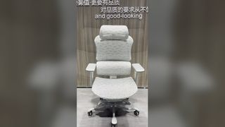 Ergonomic Computer Footrest Office Chair Swivel Mesh with Lift Back 4D Armrest